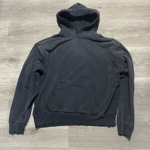 2023 Paly Hollywood men’s navy blue faded distressed sample Hoodie